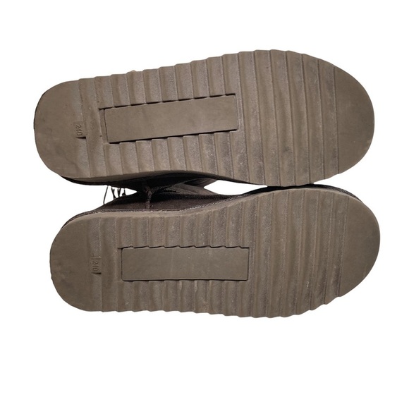 Yhche Brown Suede and Sheepskin Tall Boots Sz 38-Sz 7 - Picture 8 of 11